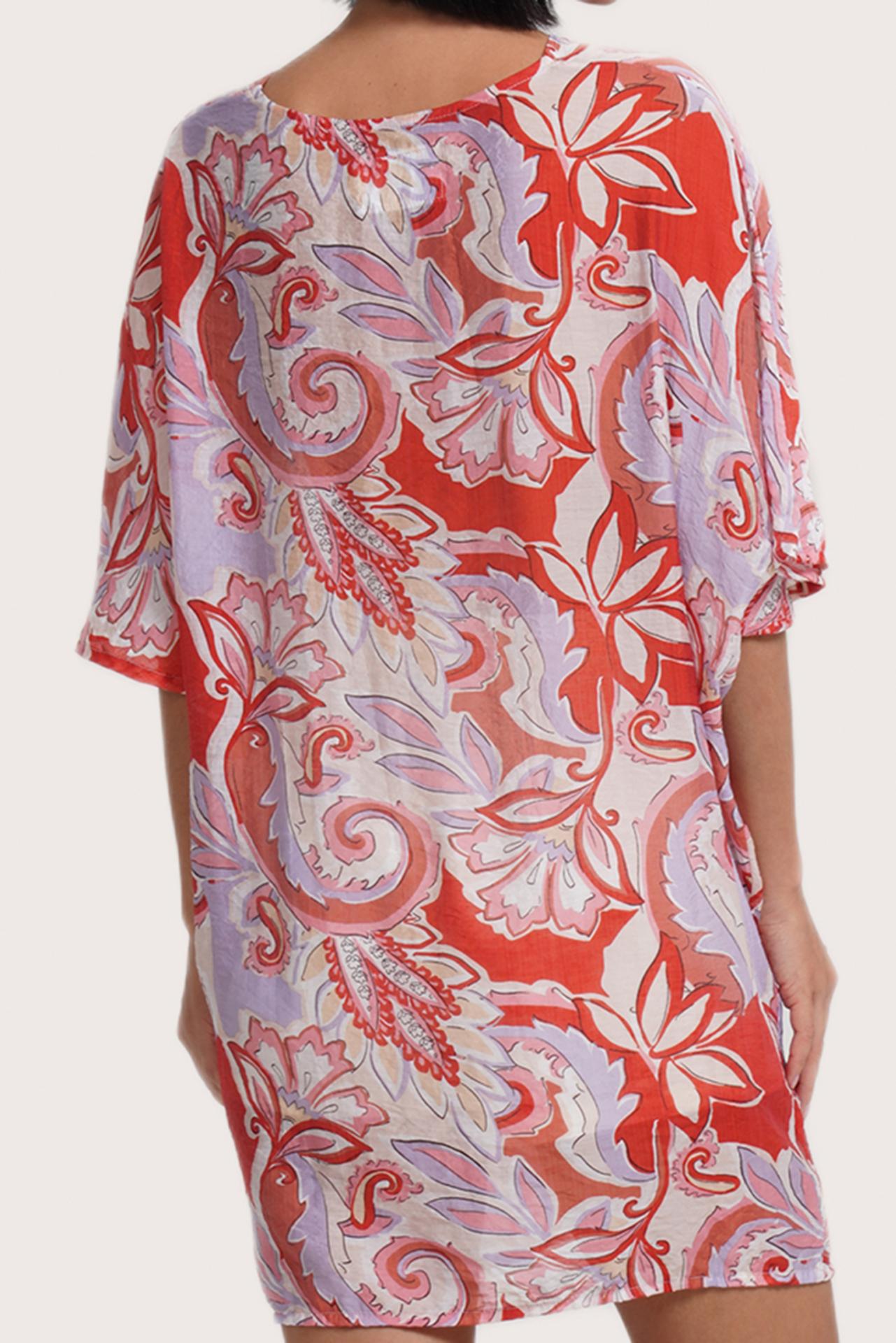 Canna Short Kaftan Pasley