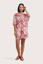 Canna Short Kaftan Pasley