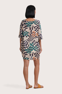 Canna Short Kaftan Square Chess
