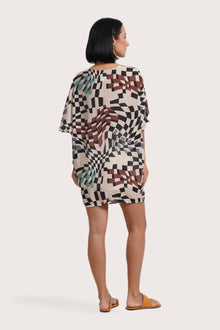 Canna Short Kaftan Square Chess
