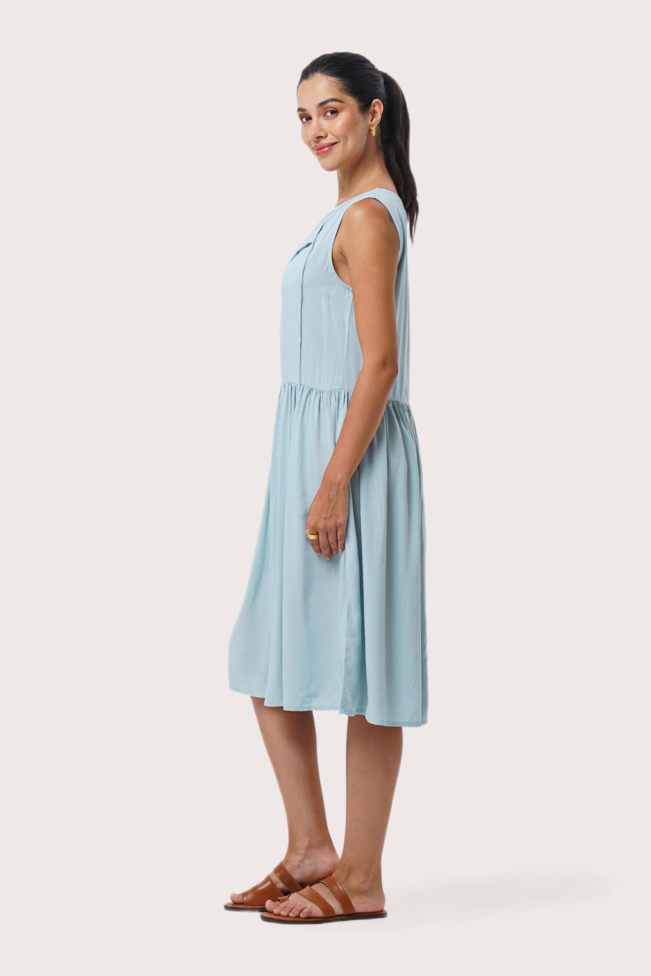 Corsica Midi Dress Cielo