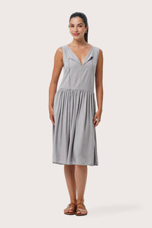 Corsica Midi Dress Light Grey