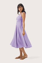 Gelora Linen Dress Lavender