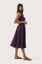 Gelora Linen Dress Violet