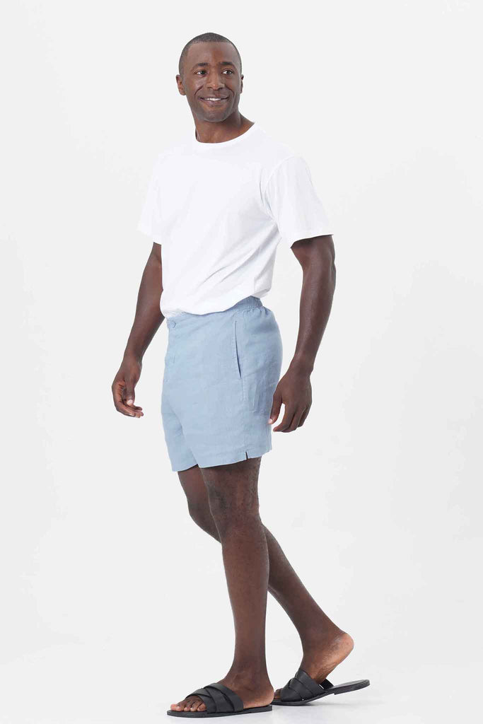 Gowa Linen Short Blue