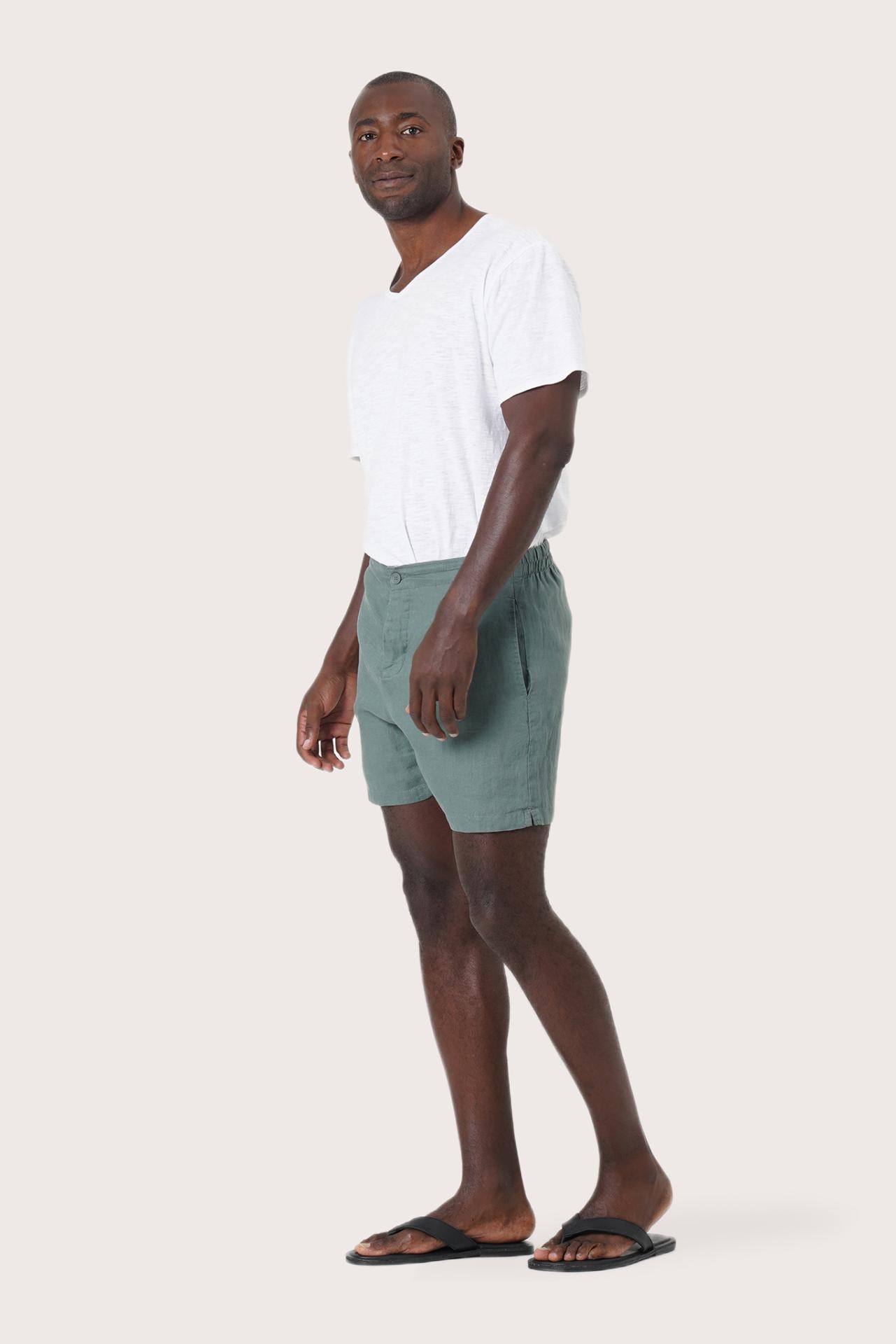 Gowa Linen Short Green