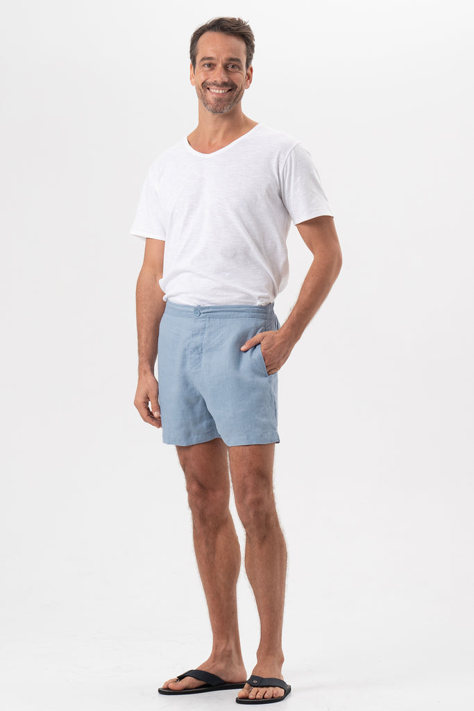 Gowa Linen Short Blue