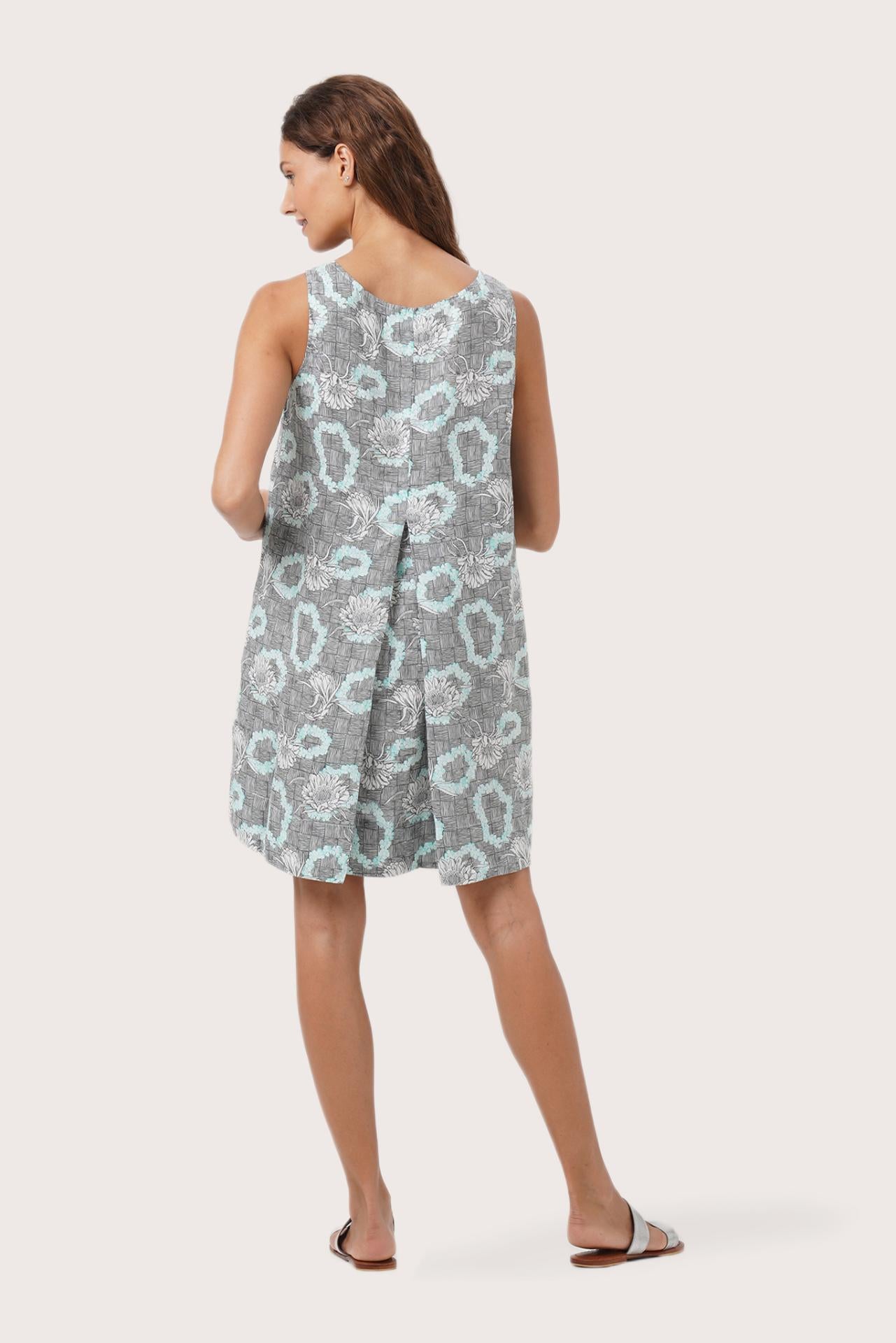 Grenada Linen Dress Chrisan Verte