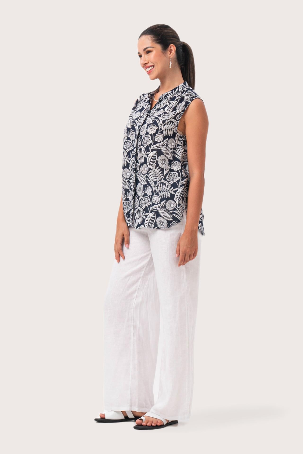 Guinea Sleeveless Shirt Navy