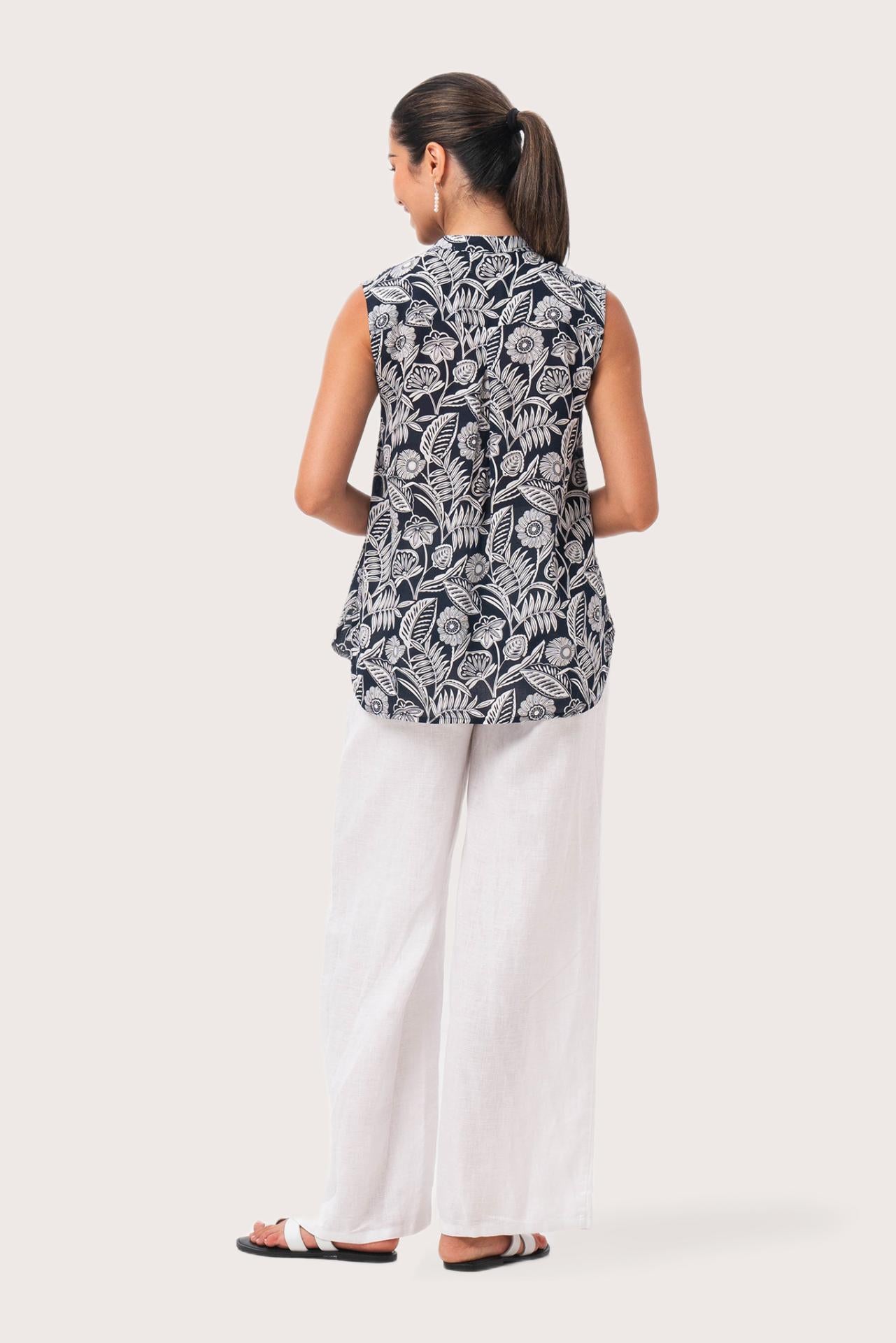 Guinea Sleeveless Shirt Navy