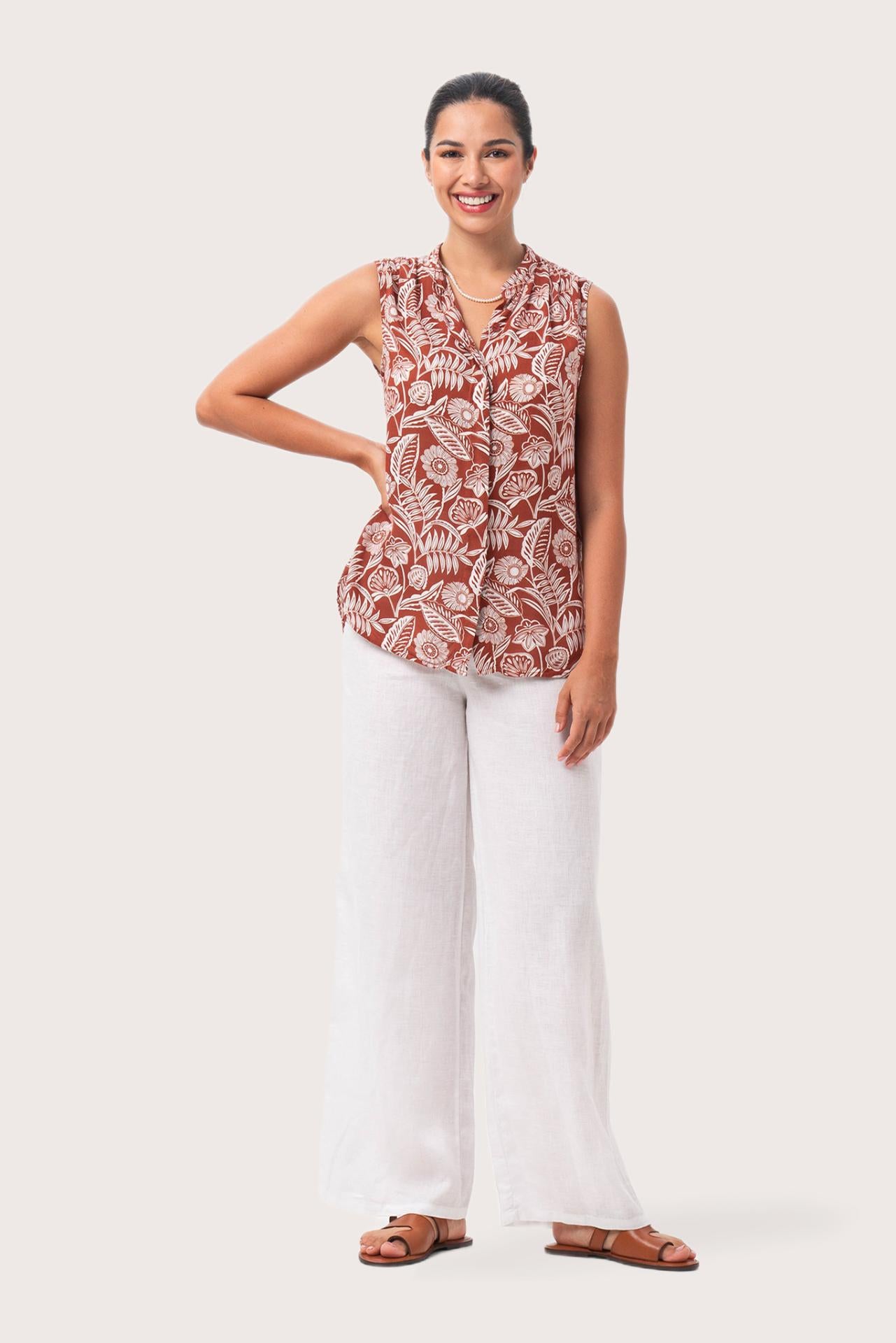 Guinea Sleeveless Shirt Red