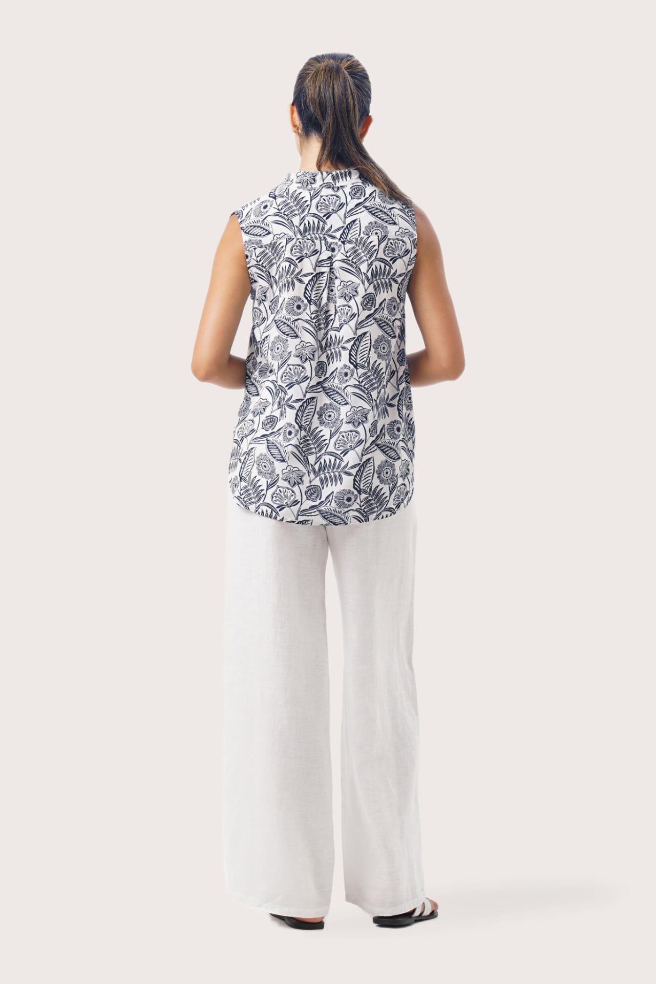 Guinea Sleeveless Shirt White