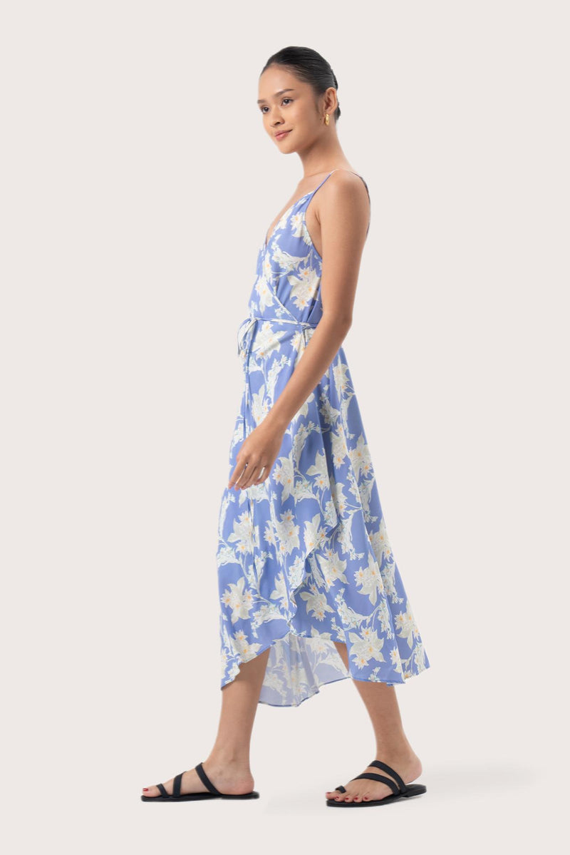 Ilona Wrapped Dress Light Blue