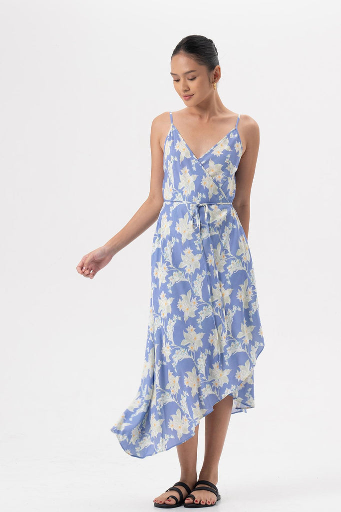 Ilona Wrapped Dress Light Blue