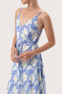 Ilona Wrapped Dress Light Blue