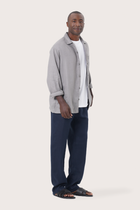 Maverick Linen Jacket Grey