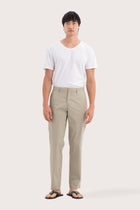 Jasper Men's Cotton Pants Cream Grey