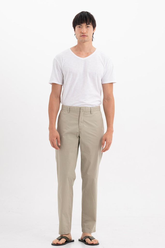 Jasper Men's Cotton Pants Cream Grey