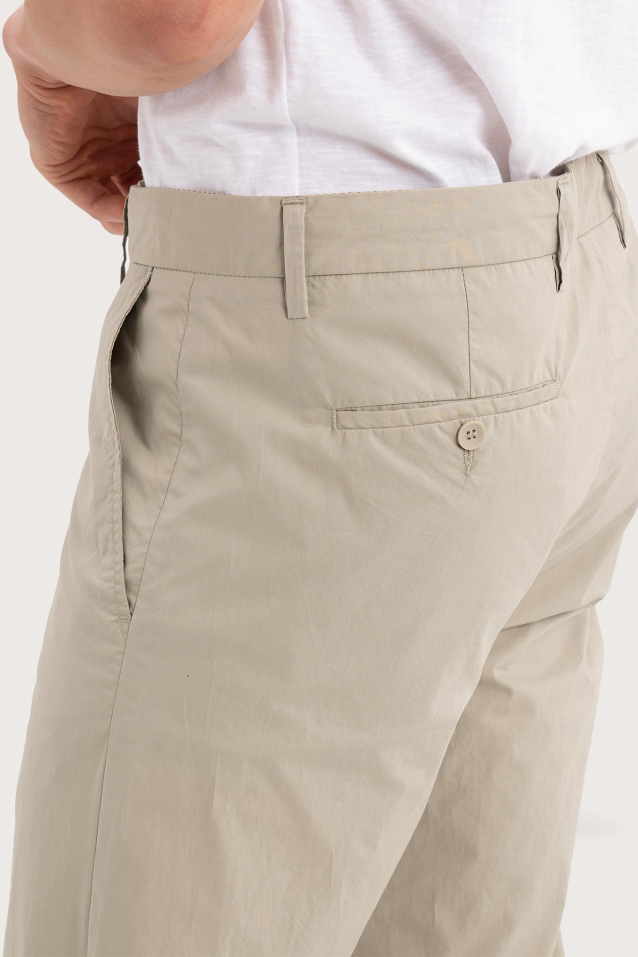 Jasper Men's Cotton Pants Cream Grey