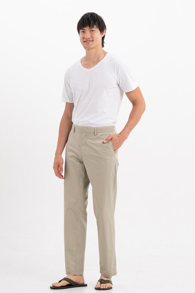 Jasper Men's Cotton Pants Cream Grey