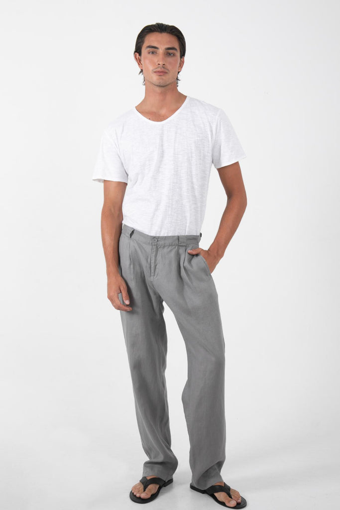 Java Linen Pants Grey