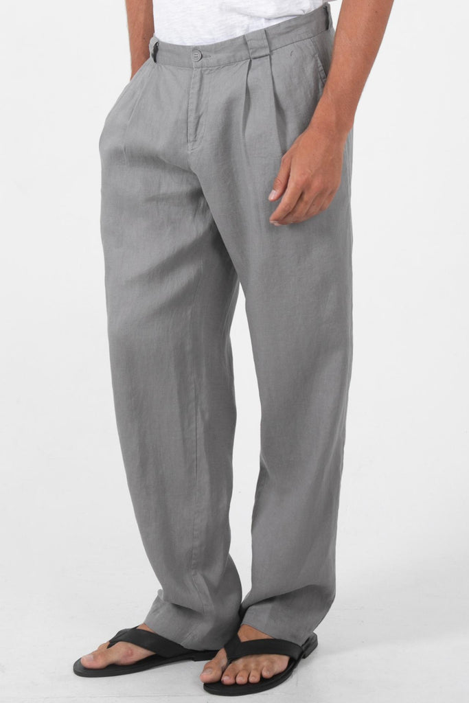 Java Linen Pants Grey