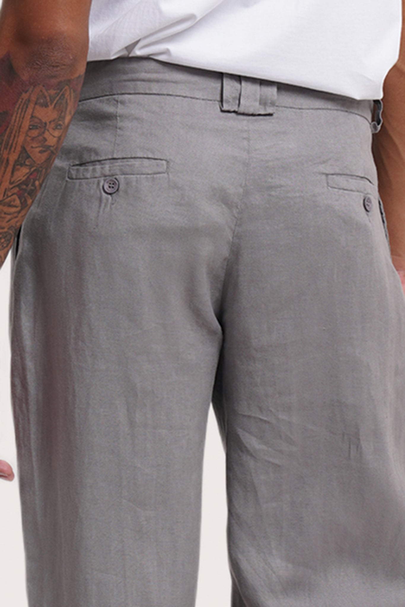 Java Linen Pants Grey