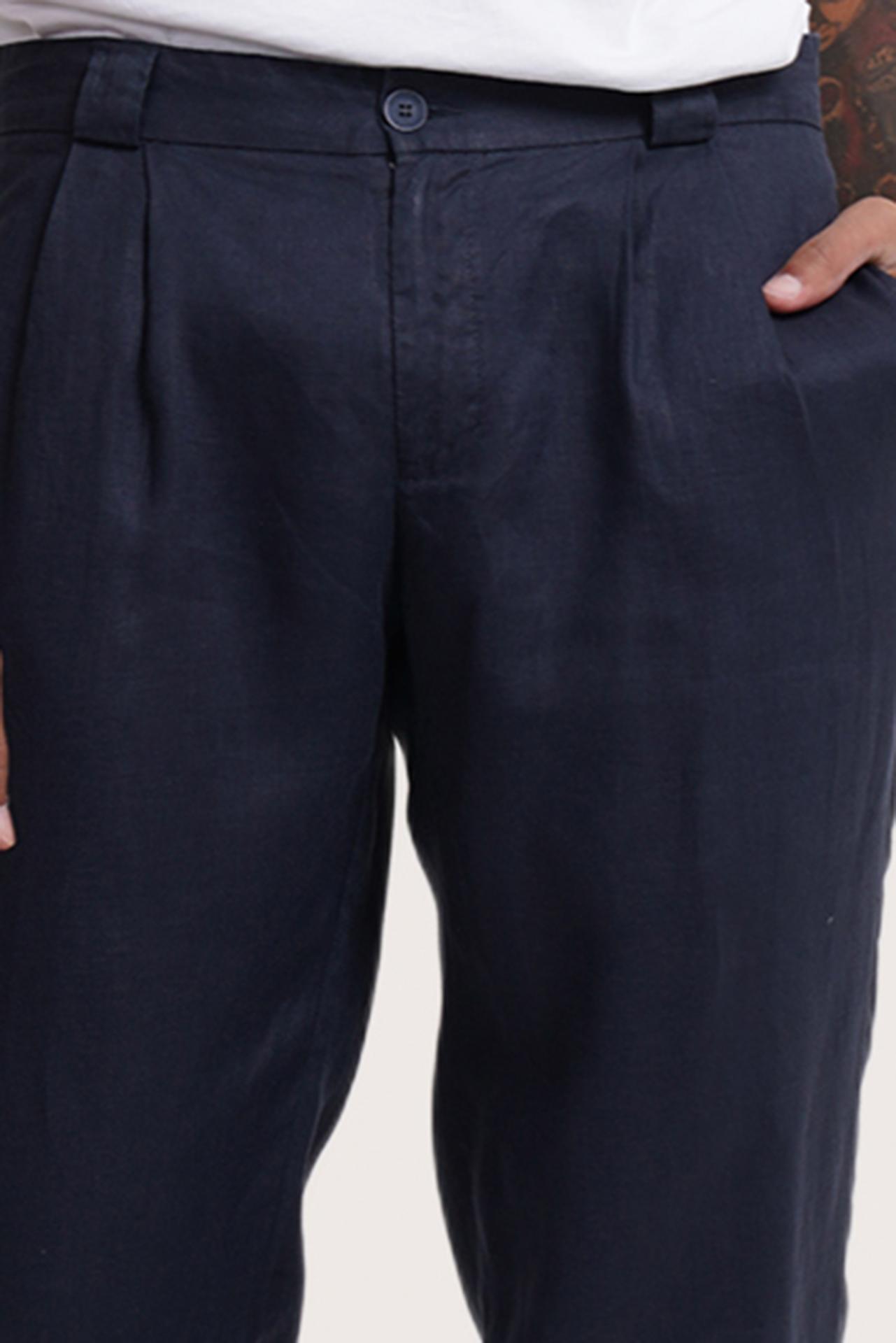 Java Linen Pants Navy