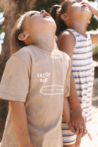 Relaxed island styling featuring the Kai Boys Cotton T-shirt Surfboard