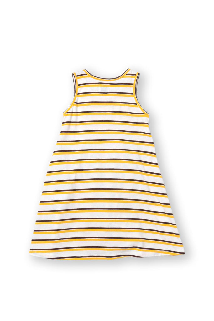 Laguna Kids Cotton Dress Stripe Yellow