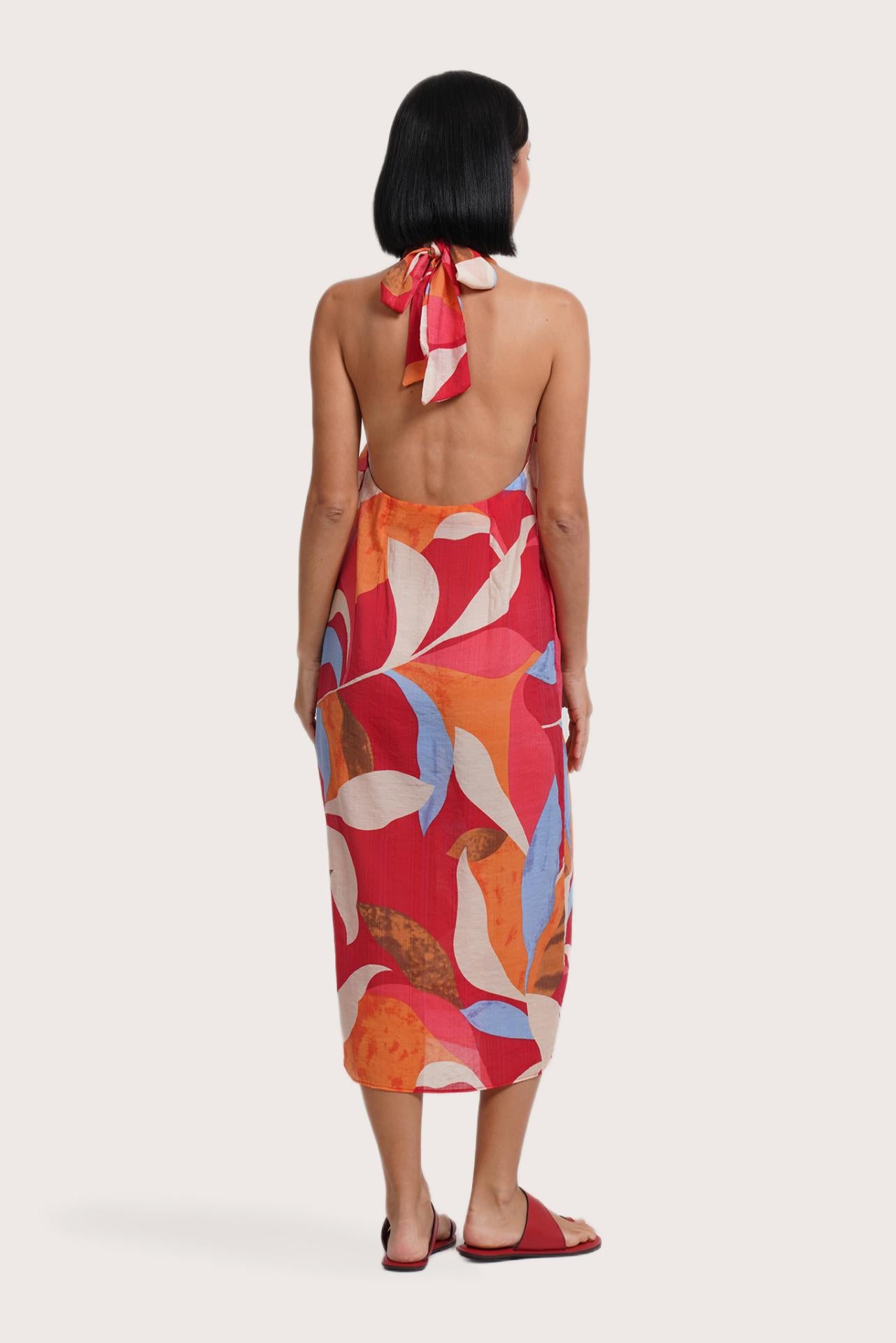Laila Wrap Dress Magical Flora