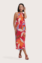 Laila Wrap Dress Magical Flora