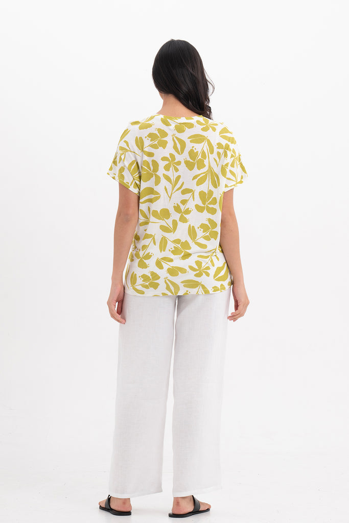 Lenore Printed Top Flower