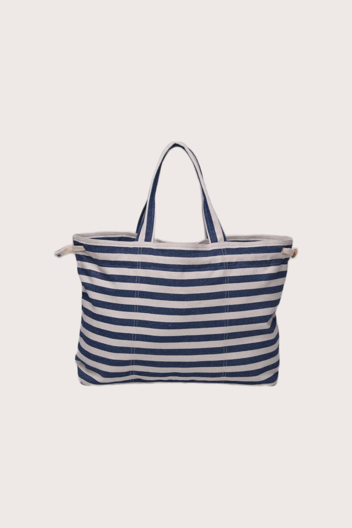 By The Sea Bali Marmara Stripe Tote Bag Stripes Navy Blue Natural