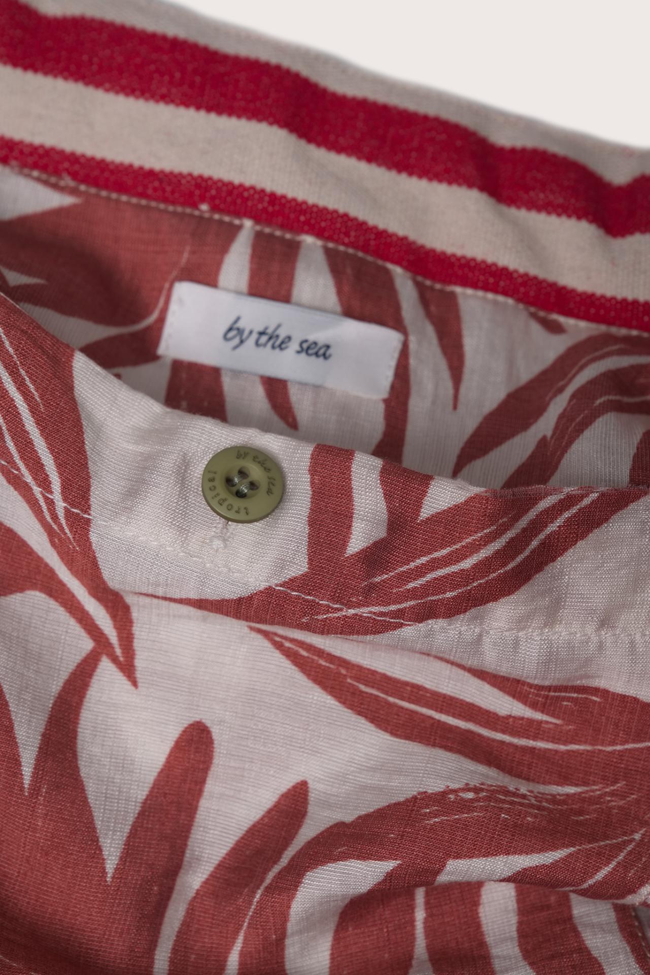 By The Sea Bali Marmara Stripe Tote Bag Stripes Red Natural