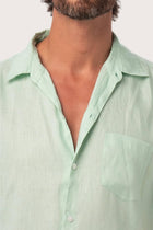 Maui Linen Shirt Pistachio