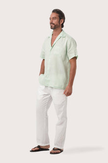 Maui Linen Shirt Pistachio
