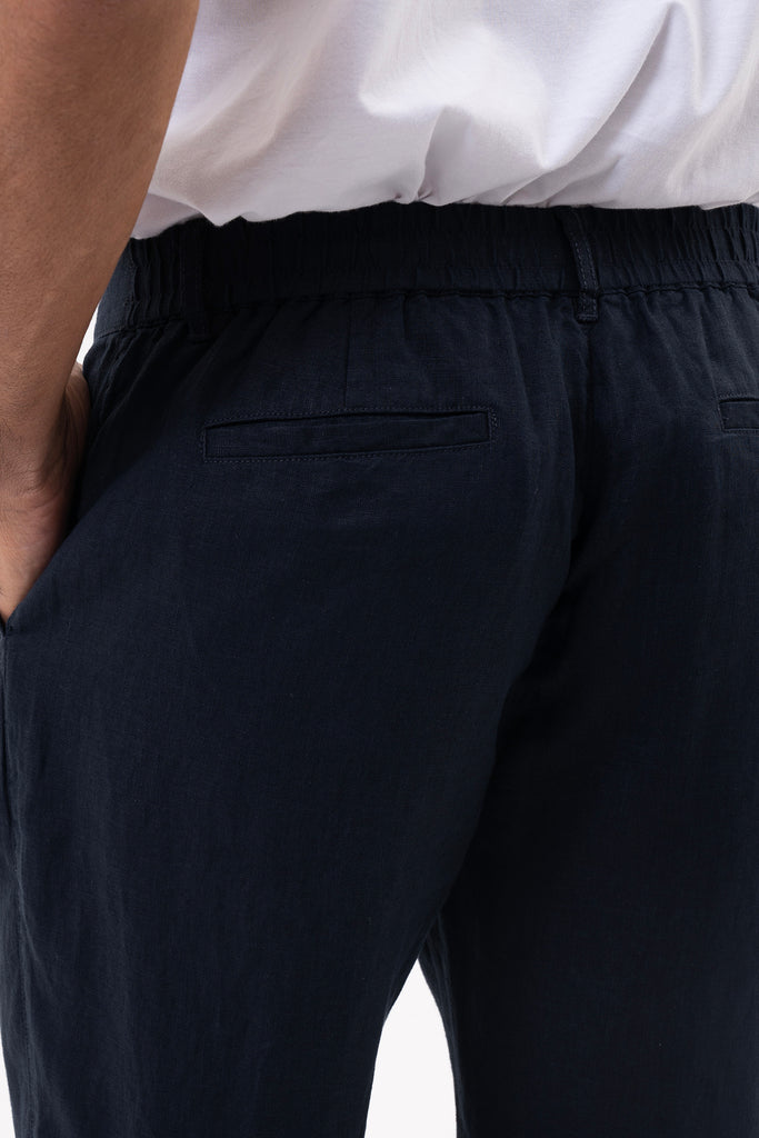 Maury Linen Long Pants Navy