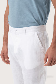Maury Linen Long Pants White