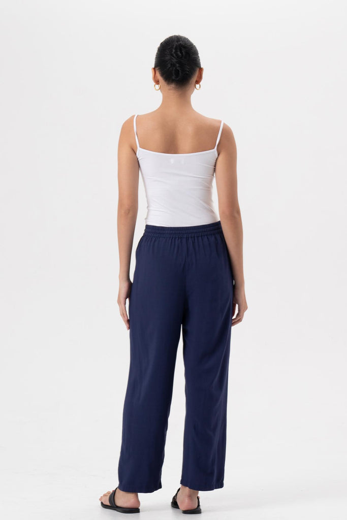 Maya Drawstring Pants Navy