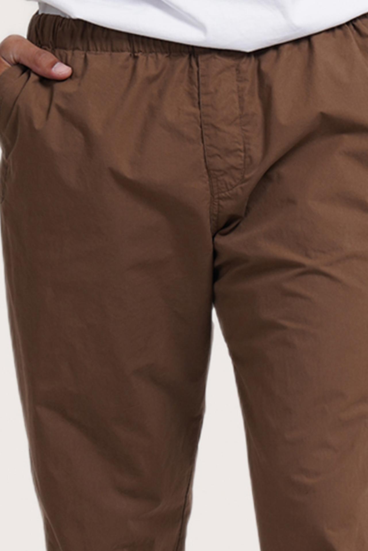Men's Cotton Relax Drawstring Pants Brown
