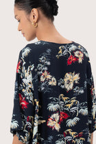 Nala Kaftan Dress White / Green Base