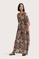 Nami Kaftan Batik Flower Brown
