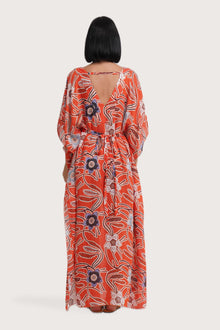 Nami Kaftan Batik Flower Red