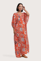 Nami Kaftan Batik Flower Red