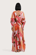 Nami Kaftan Diagonal Pink