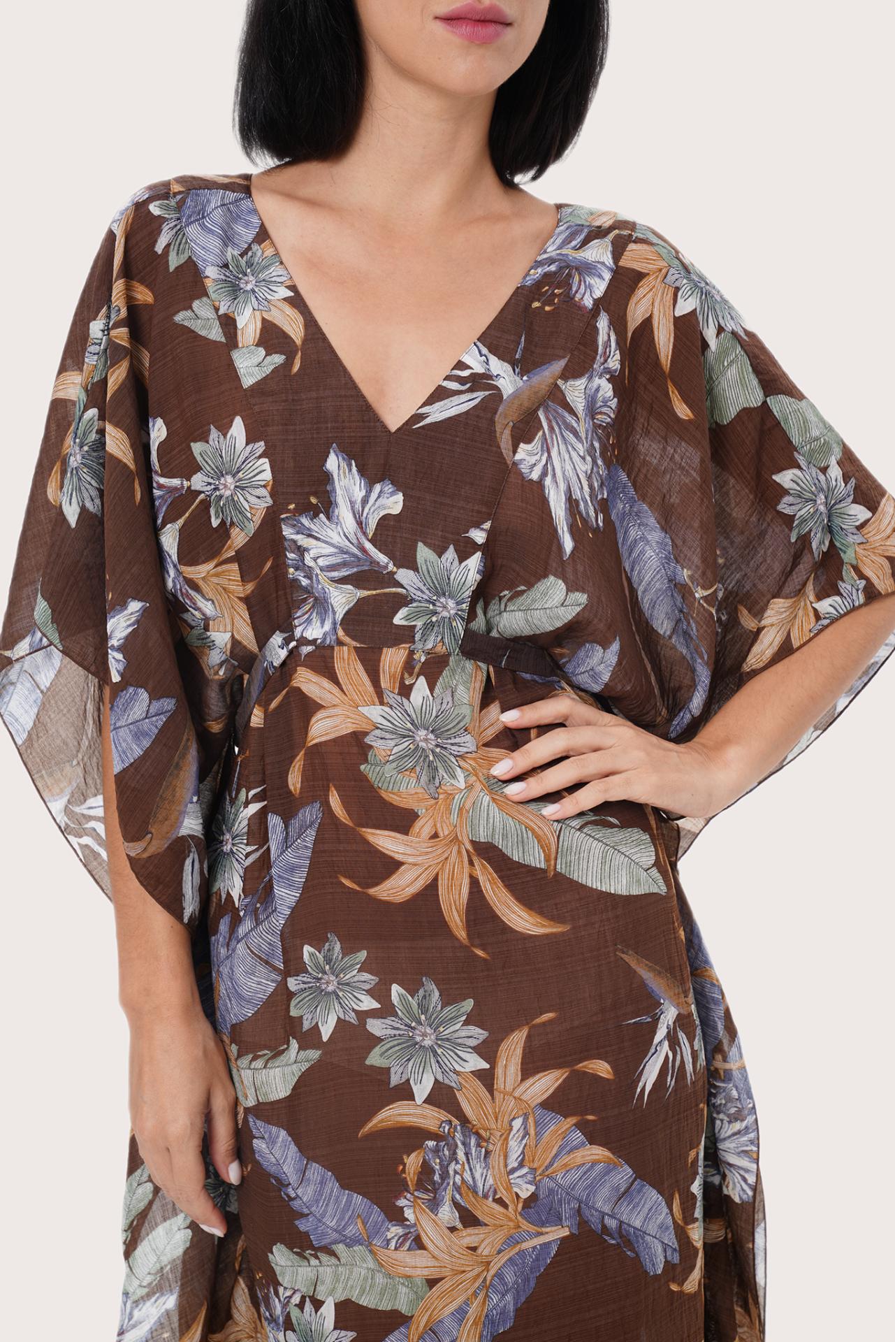 By The Sea Bali Nami Kaftan Foxglove Choco