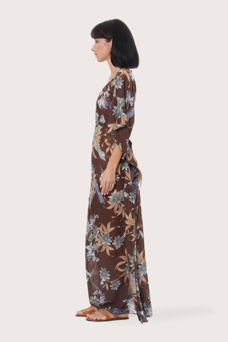 By The Sea Bali Nami Kaftan Foxglove Choco