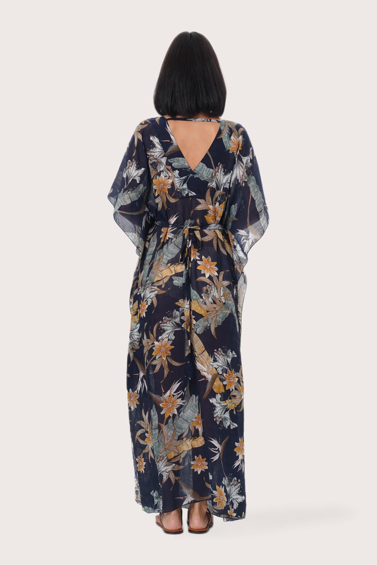 By The Sea Bali Nami Kaftan Foxglove Navy
