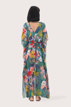 By The Sea Bali Nami Kaftan Hibiscus Green